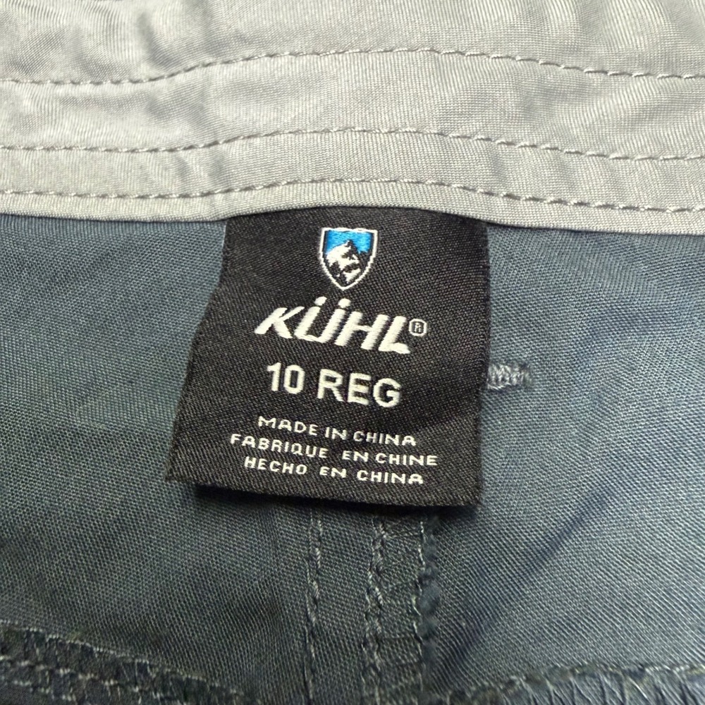 KUHL Legendary Splash Straight Leg Pants Women 10 Gray Blue Hiking Utility 6279 - Picture 4 of 15